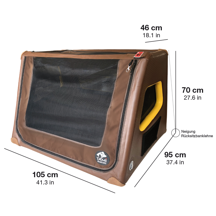 TAMI XL - Kofferraum Hundebox mit Airbagfunktion - TAMI Dogbox